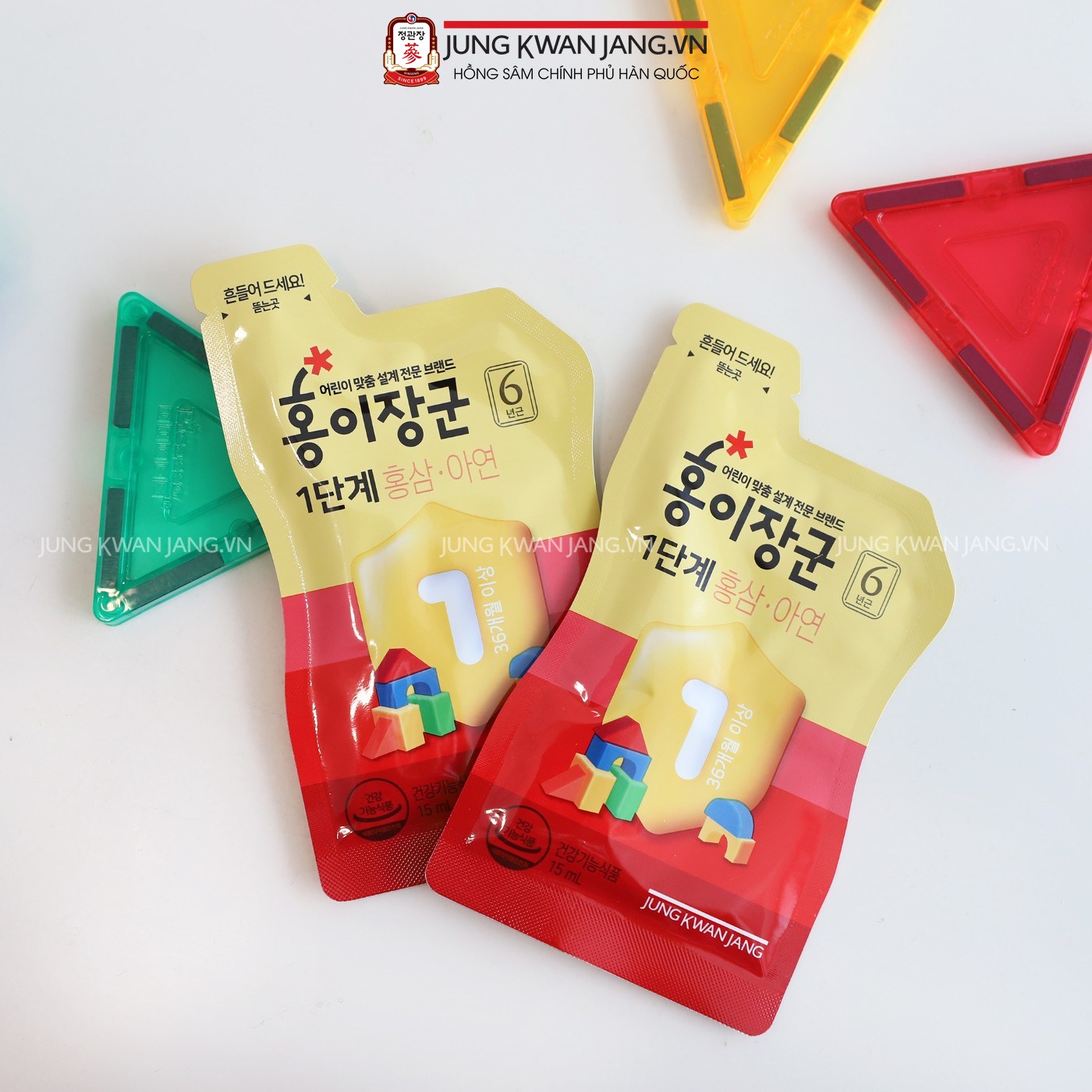 Nước Hồng Sâm Trẻ Em Jung Kwan Jang Số 1 (15ml  x 30 Gói) | Jung Kwan Jang | Jungkwanjang.vn