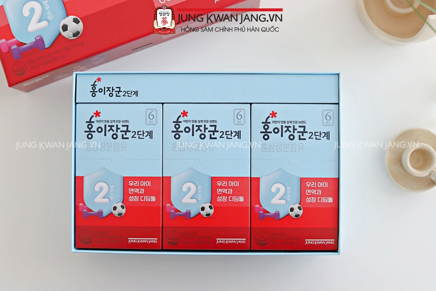 Nước Hồng Sâm Trẻ Jung Kwan Jang Số 2 20ml x 30 Gói | Jung Kwan Jang | Jungkwanjang.vn