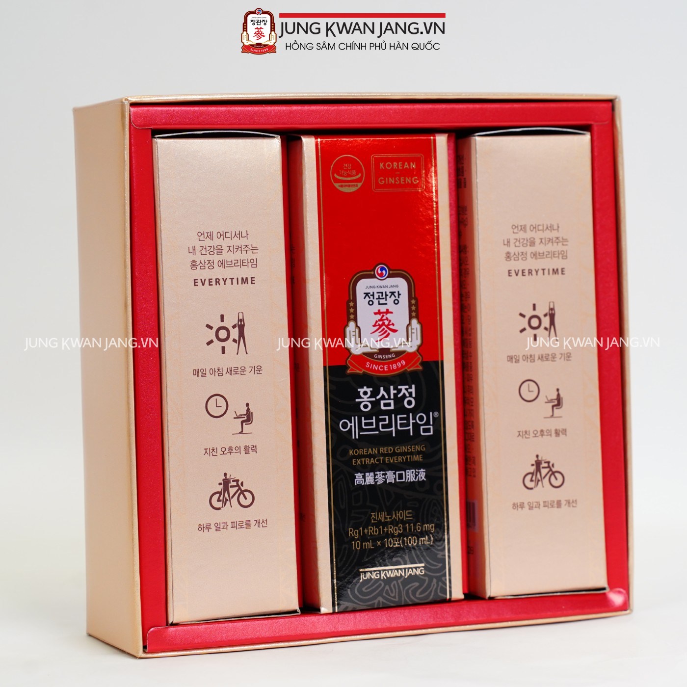 Tinh Chất Nước Hồng Sâm Jung Kwan Jang Everytime 10ml x 30 Gói | Jung Kwan Jang | Jungkwanjang.vn