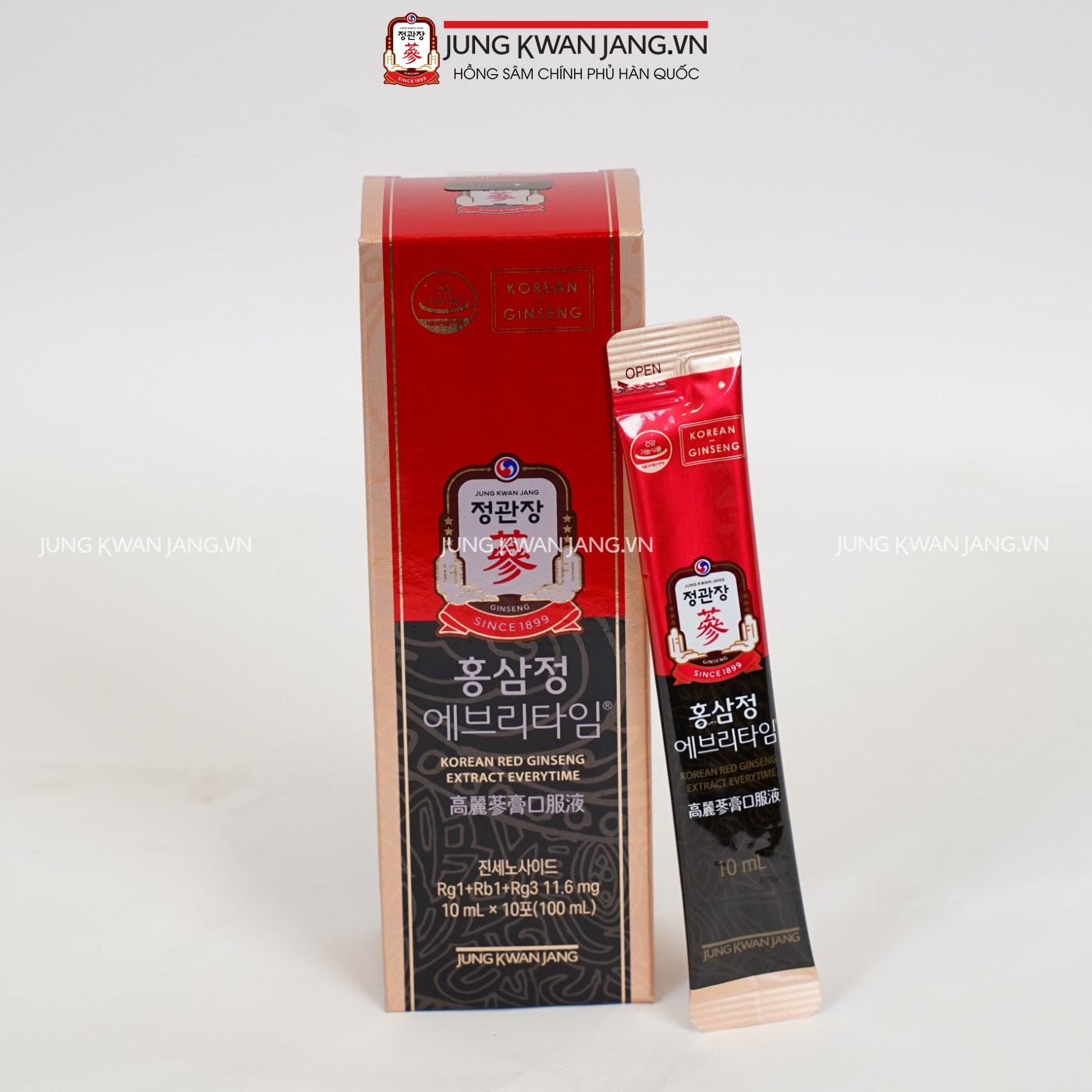 Tinh Chất Nước Hồng Sâm Jung Kwan Jang Everytime 10ml x 30 Gói | Jung Kwan Jang | Jungkwanjang.vn