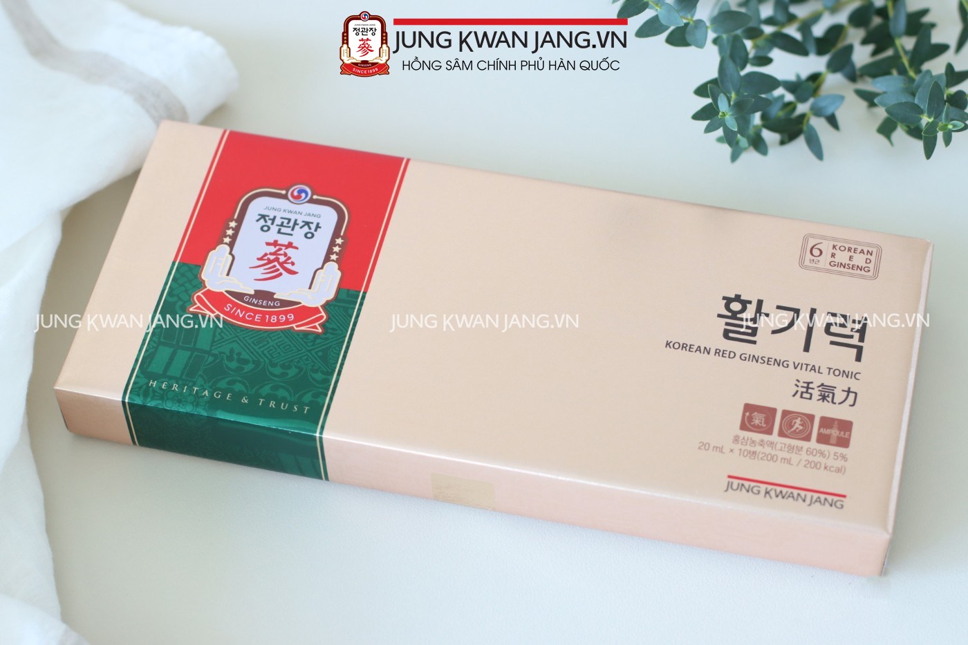 Nước Hồng Sâm Jung Kwan Jang Vital Tonic 10 ống x 20ml | Jung Kwan Jang | Jungkwanjang.vn