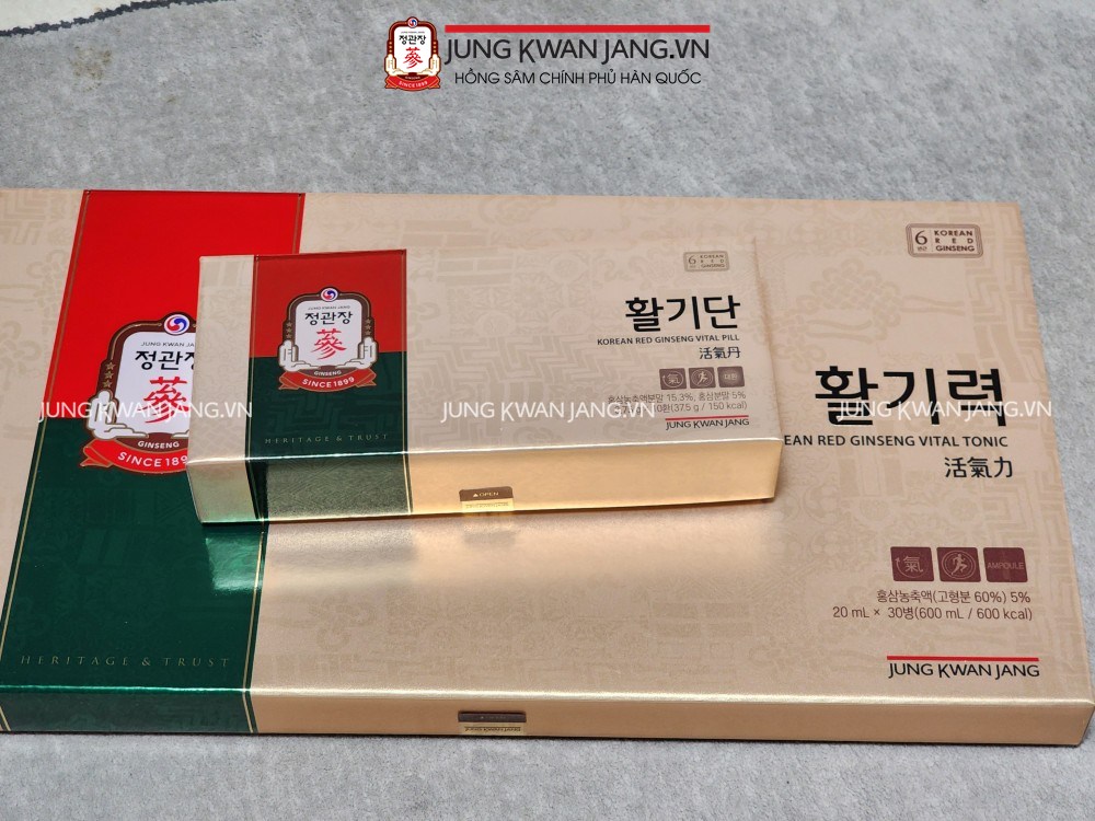 Hình Ảnh Về Viên Hồng Sâm Jung Kwan Jang Vital Pill 3.75g x 10 Viên | Jung Kwan Jang | Jungkwanjang.vn