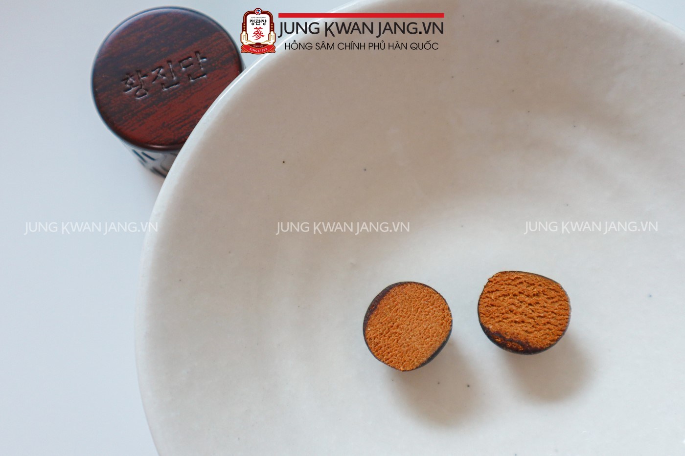 Hình Ảnh Viên Hồng Sâm Linh Đan Jung Kwan Jang Hwang Jin Dan 4g x 30 Viên chính hãng | Jung Kwan Jang | Jungkwanjang.vn