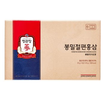 Hồng sâm lát tẩm mật ong Jung Kwan Jang 20g x 6 gói | Jung Kwan Jang | Jungkwanjang.vn