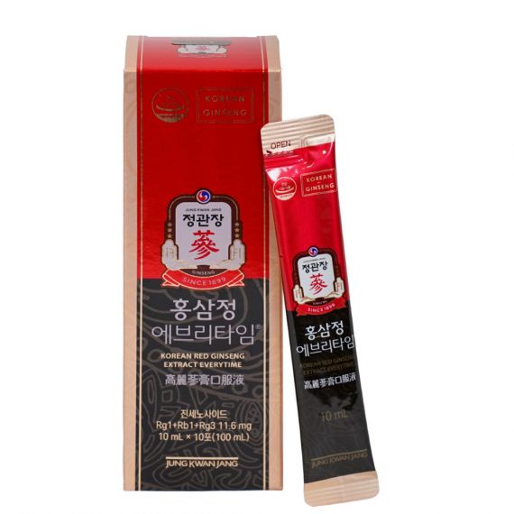 Tinh Chất Nước Hồng Sâm Jung Kwan Jang Everytime 10ml x 30 Gói | Jung Kwan Jang | Jungkwanjang.vn